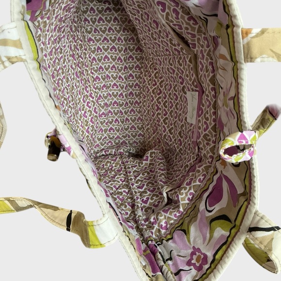 Vera Bradley Portobello Road Quilted Tote Retired Floral Pattern - Picture 12 of 13